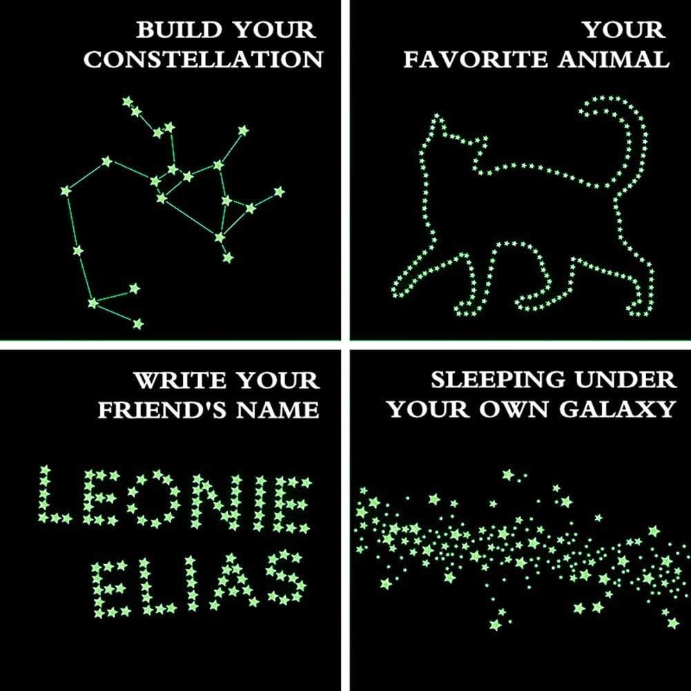 Stunning 452-Piece Glow in The Dark Star Wall Stickers – Perfect for Kids' Rooms