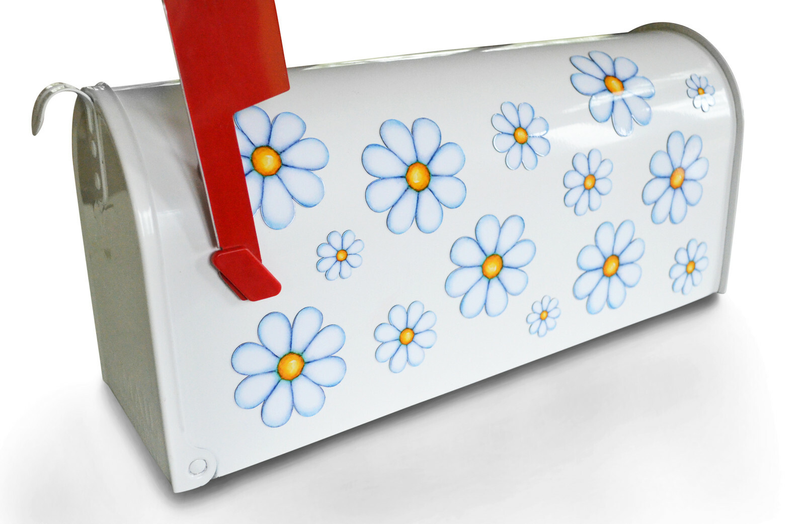 Mailbox Magnet (Partial Cover) White Daisies Various Sizes Set of 14 for Summer