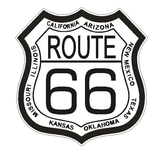 RT 66 Route 66 Sticker Decal MADE IN THE USA D2878
