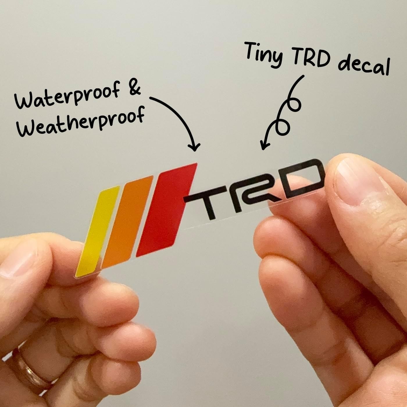 Removable TRD Decal Graphic Sticker 10inch X 3inch Tricolor Retro Vinyl Decal…