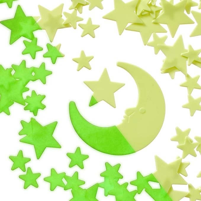 Deluxe Glow Stars; Glow in the Dark Stars for Ceiling, Ceiling Stars 200 Count