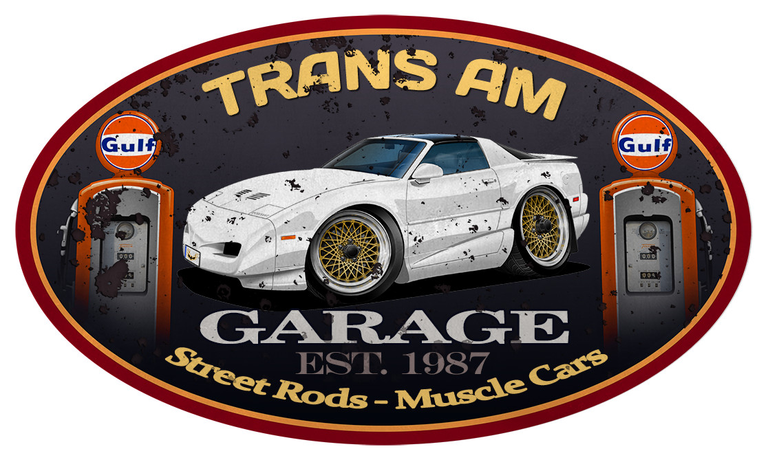 1982-88 Pontiac Trans Am Firebird Classic Garage Sign Wall Art Graphic Sticker