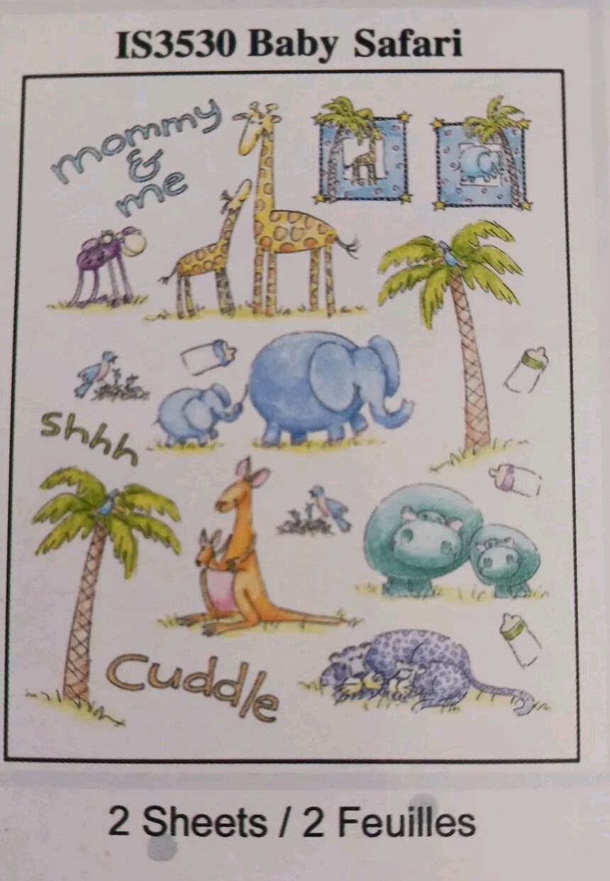 Ideastix Me & My Big Ideas Baby Safari Peel and Stick Décor IS3530 VTG 2002