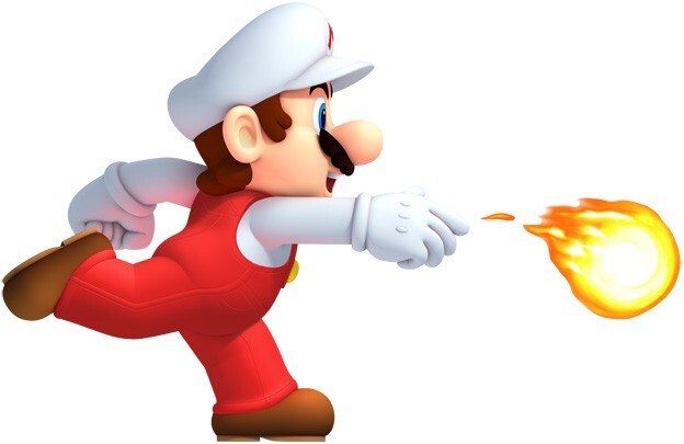 SUPER FIRE MARIO Bros Decal Removable WALL STICKER Home Decor Art Kids 002 Giant