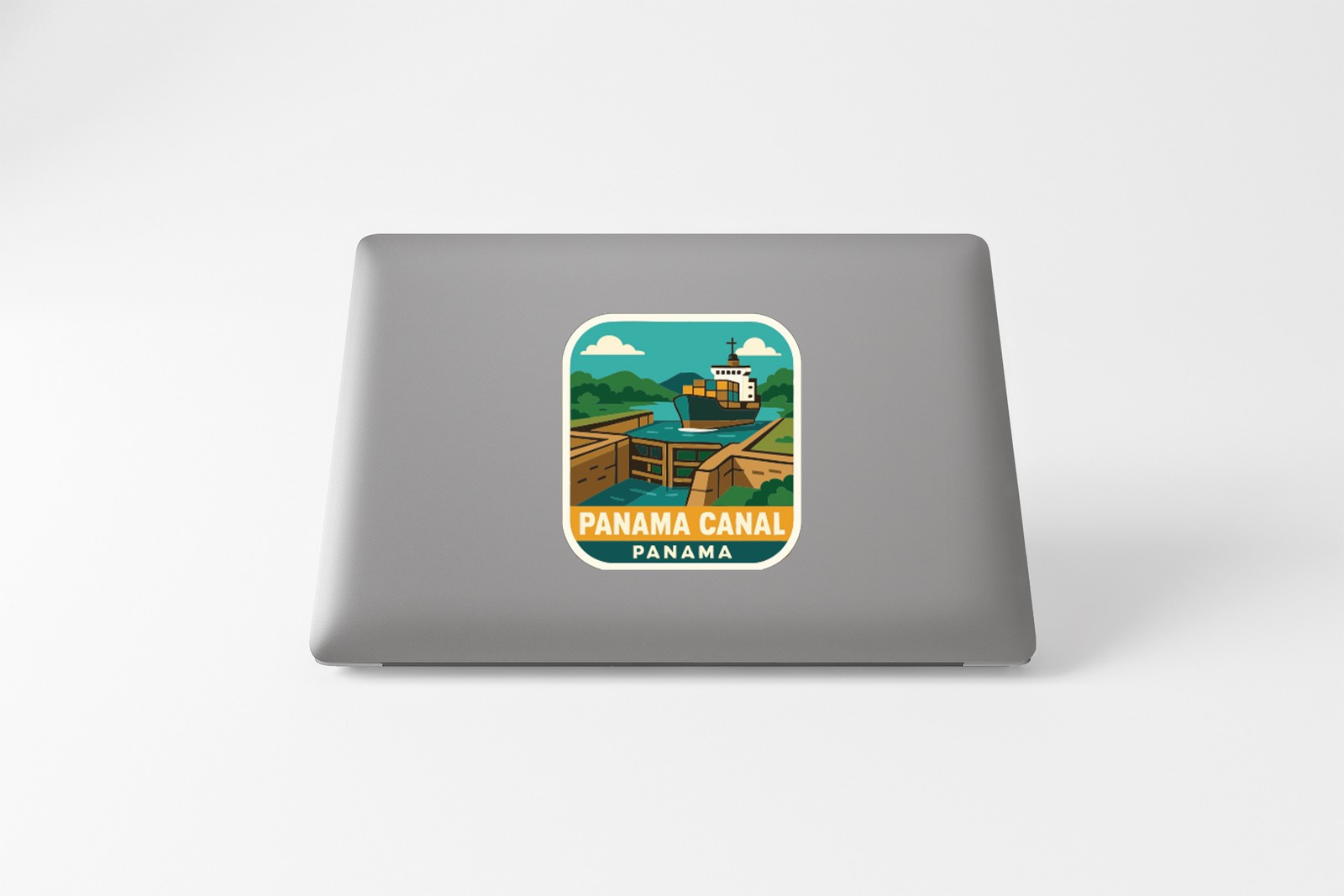 Panama Canal Panama Sticker Decal Vinyl Die-Cut Symbolic Landmark Design