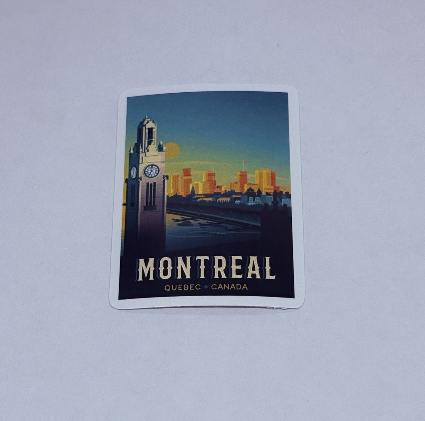 Montreal Sticker Canada Clock Travel City Tour Art Decal Vinyl Souvenir Tc6