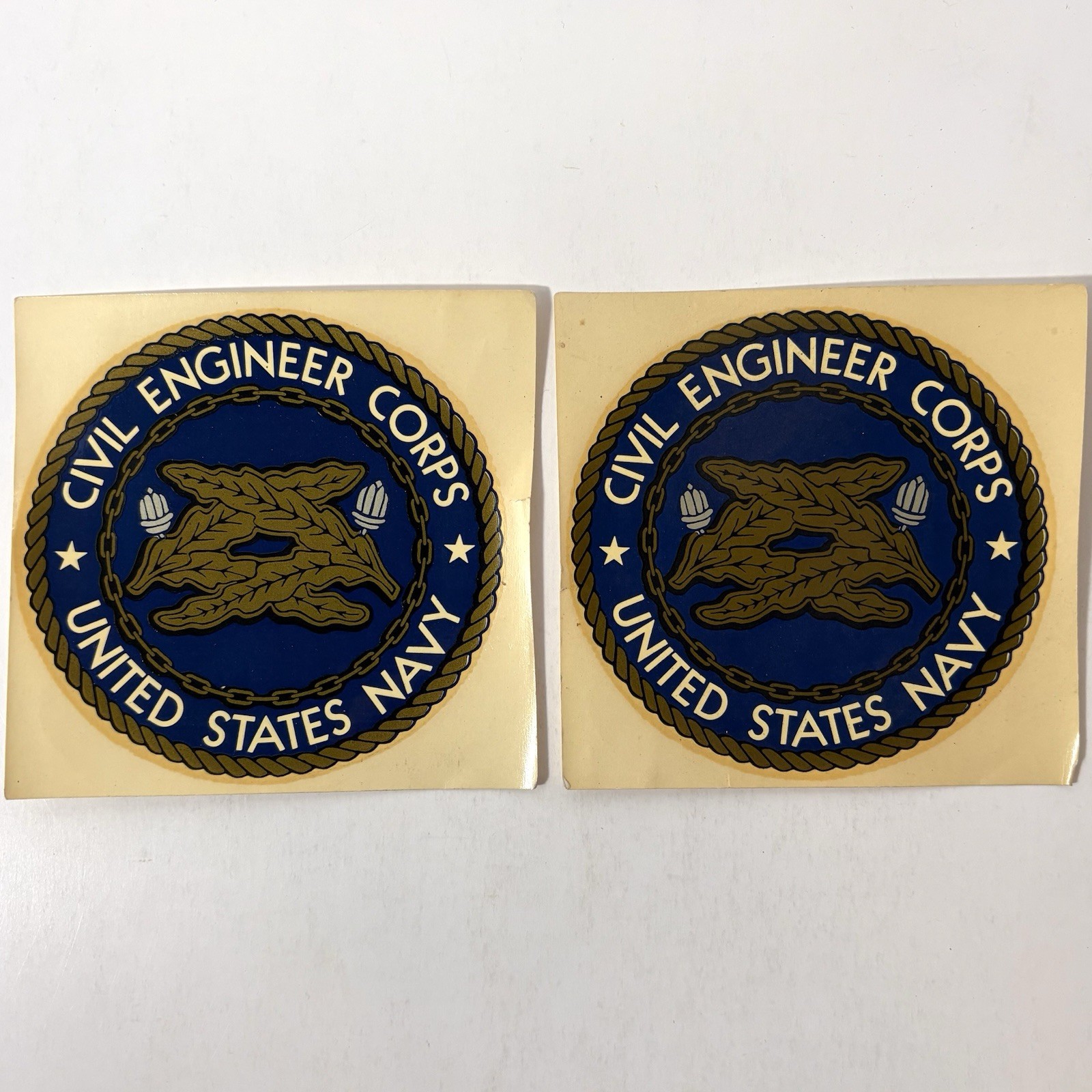 1959 Civil Engineer Corps US Navt Vintage Sticker Decals Lot Original Army Old