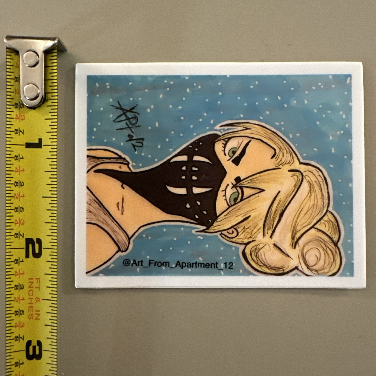 Blonde Pin-Up (This Is a Sticker, Dishwasher Safe) SIKLC/Pop Art/Anime/Cartoon