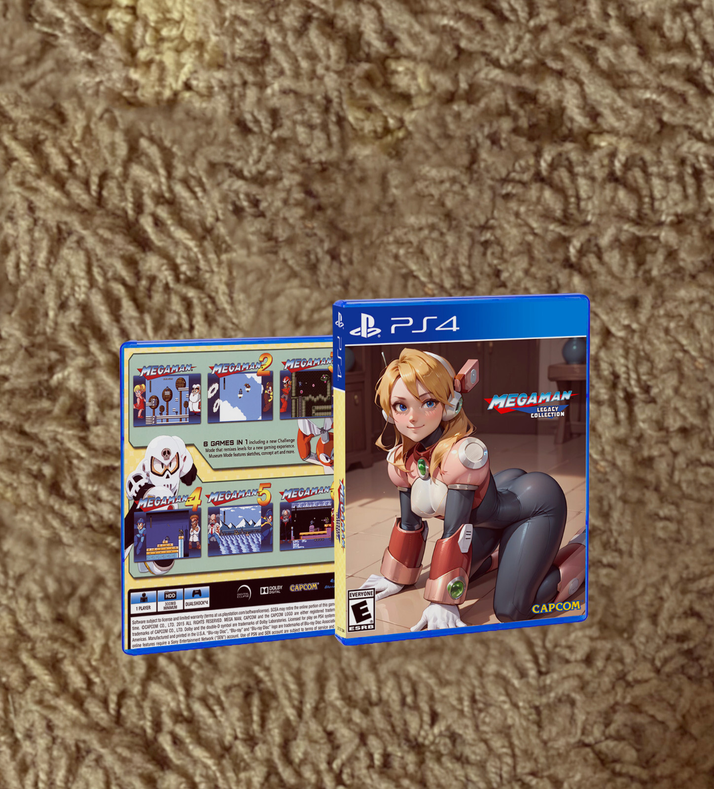 Megaman Collection Series PS4 | PS5 | SWITCH | CUSTOM COVER ART & CASE ONLY.
