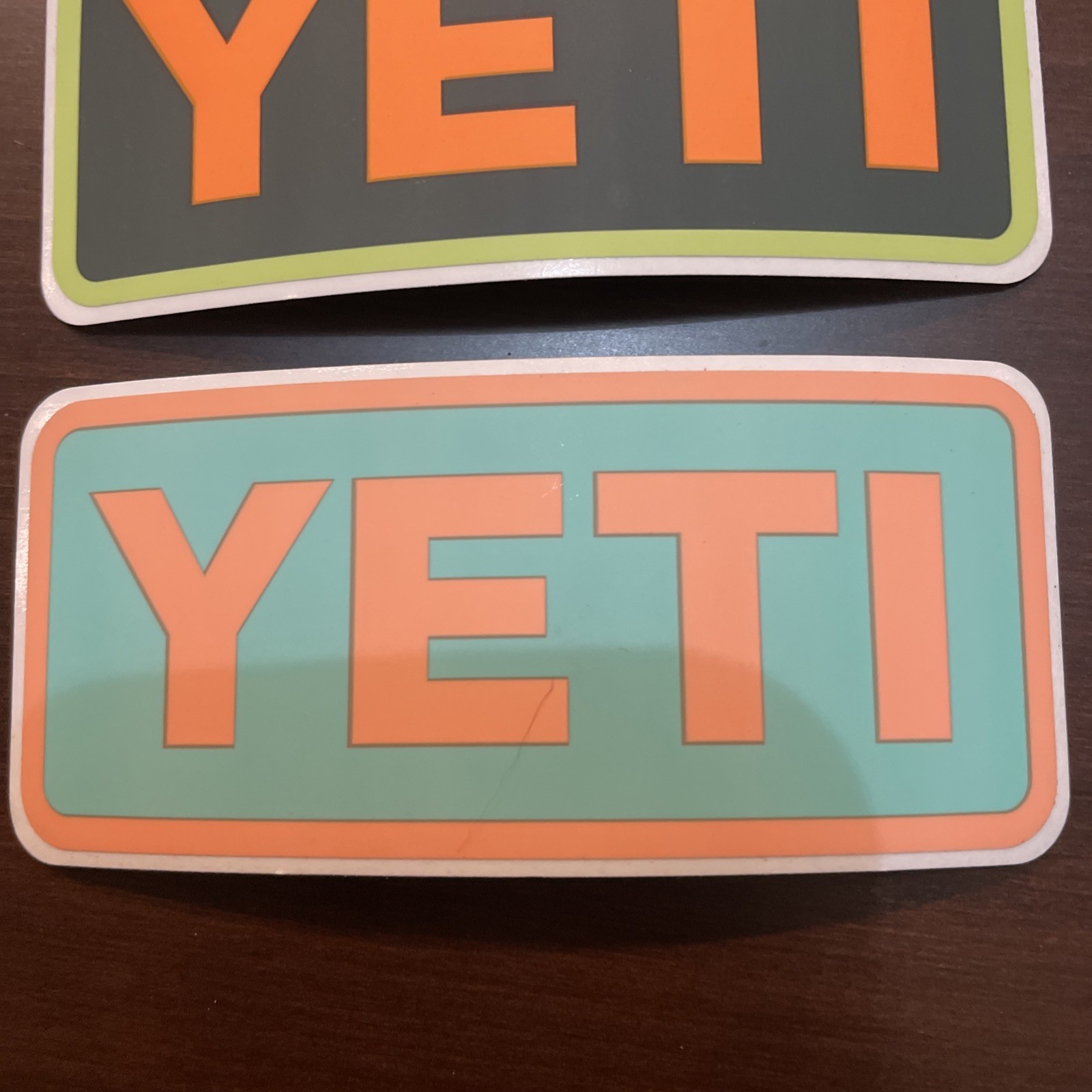 Yeti Decal, Yeti Sticker Pack of 4, 4 inches, Multi Colors