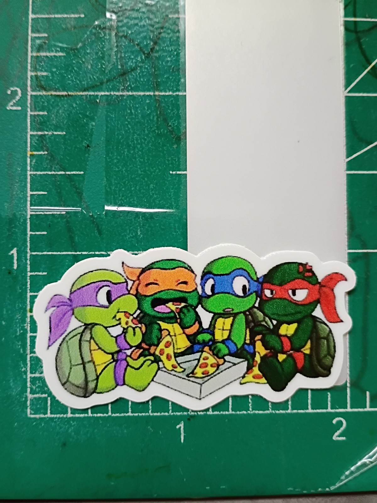 TMNT STICKER X 2×1 INCHES, VYNIL HIGH GLOSS STICKER X SMALL SIZE STICKER