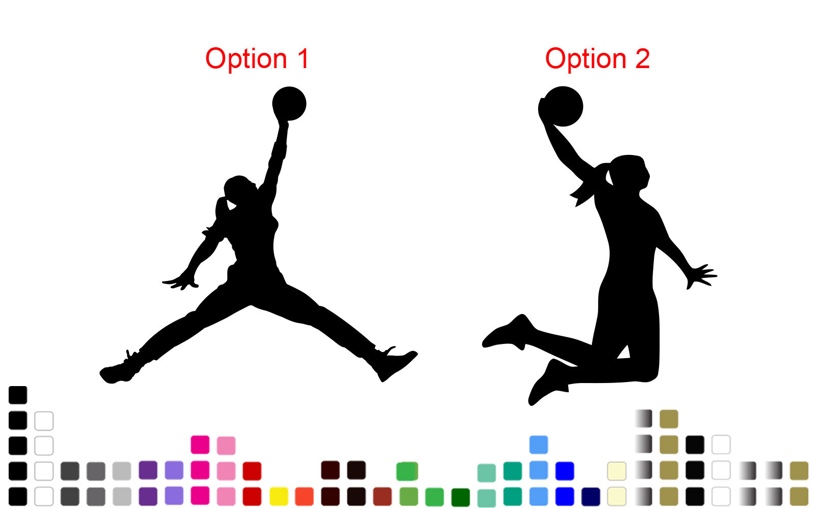 Michael Jordan Decal Jumpman Sticker Basketball Girl Wall Car Laptop Girl Room