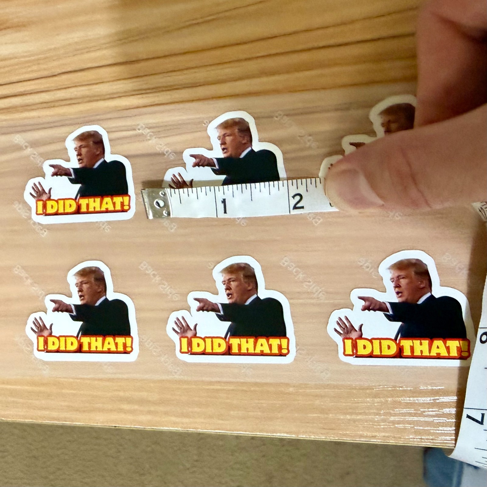 50 pack Donald Trump "I DID THAT!" Stickers 2" Waterproof Vinyl Gas Pump Decals