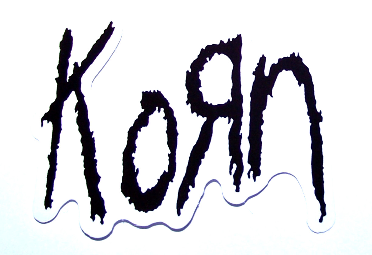 KORN Logo Die Cut Sticker Decal Music Band Rock Metal nu Metal Korn