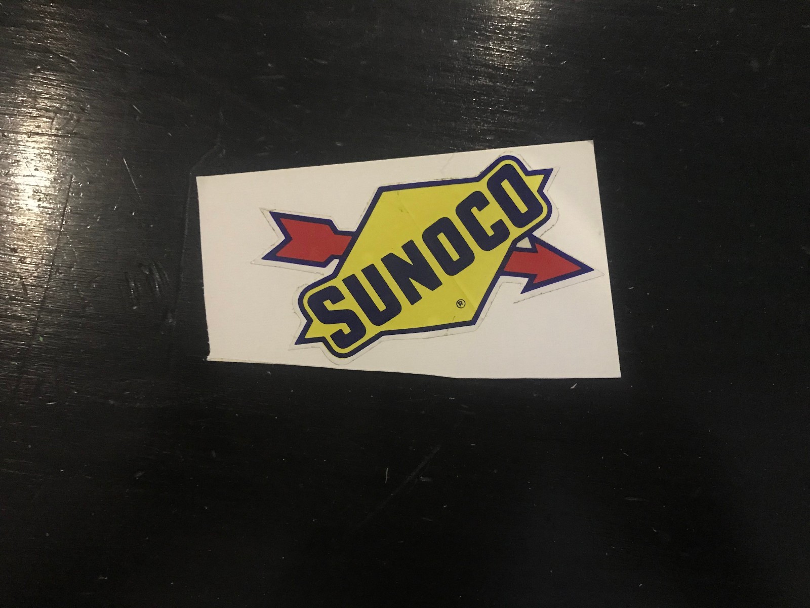 Sunoco gasoline sticker logo skate cell laptop bumper vinyl decal