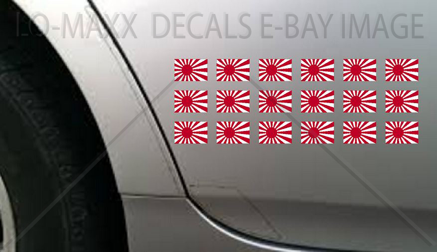 WW 2 Japanese Rising Sun Flag Fighter Bomber Kill Markings Printed Vinyl Sticker