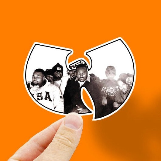 Wu-Tang Sticker, Includes 2 Stickers, 4" Wide, Wu-Tang Members, Laptop, Decal