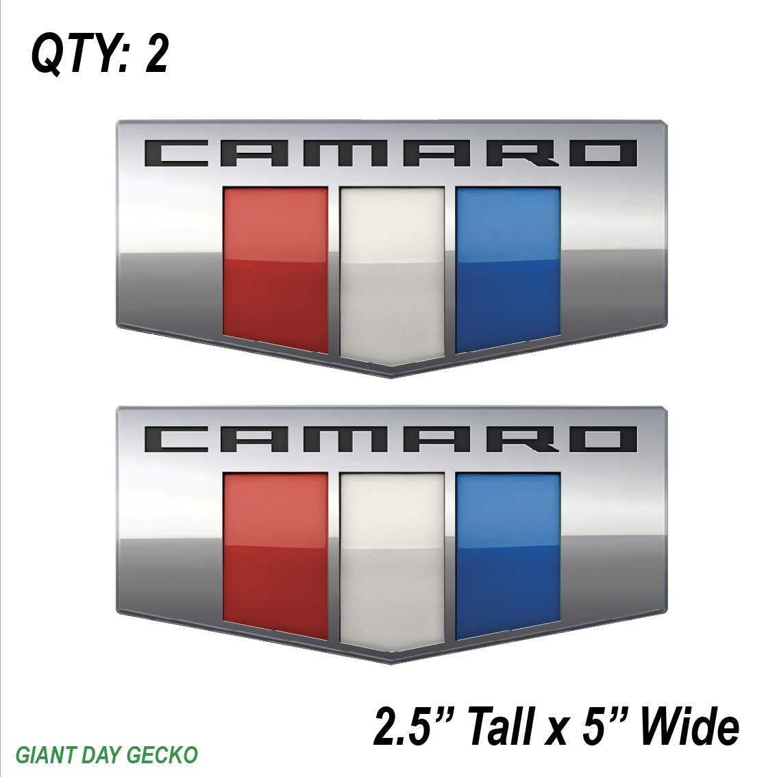 (2) TWO Camaro Sports Car Stickers Auto Decal 1LS, 1LT, 2LT, 3LT, 1SS, 2S NEW