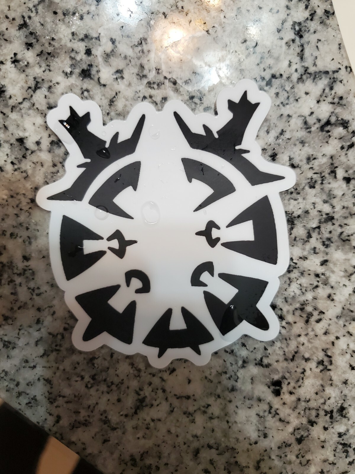 Roundreed Studio Black on White Sticker Duo Set| Matte Waterproof Sticker Duo
