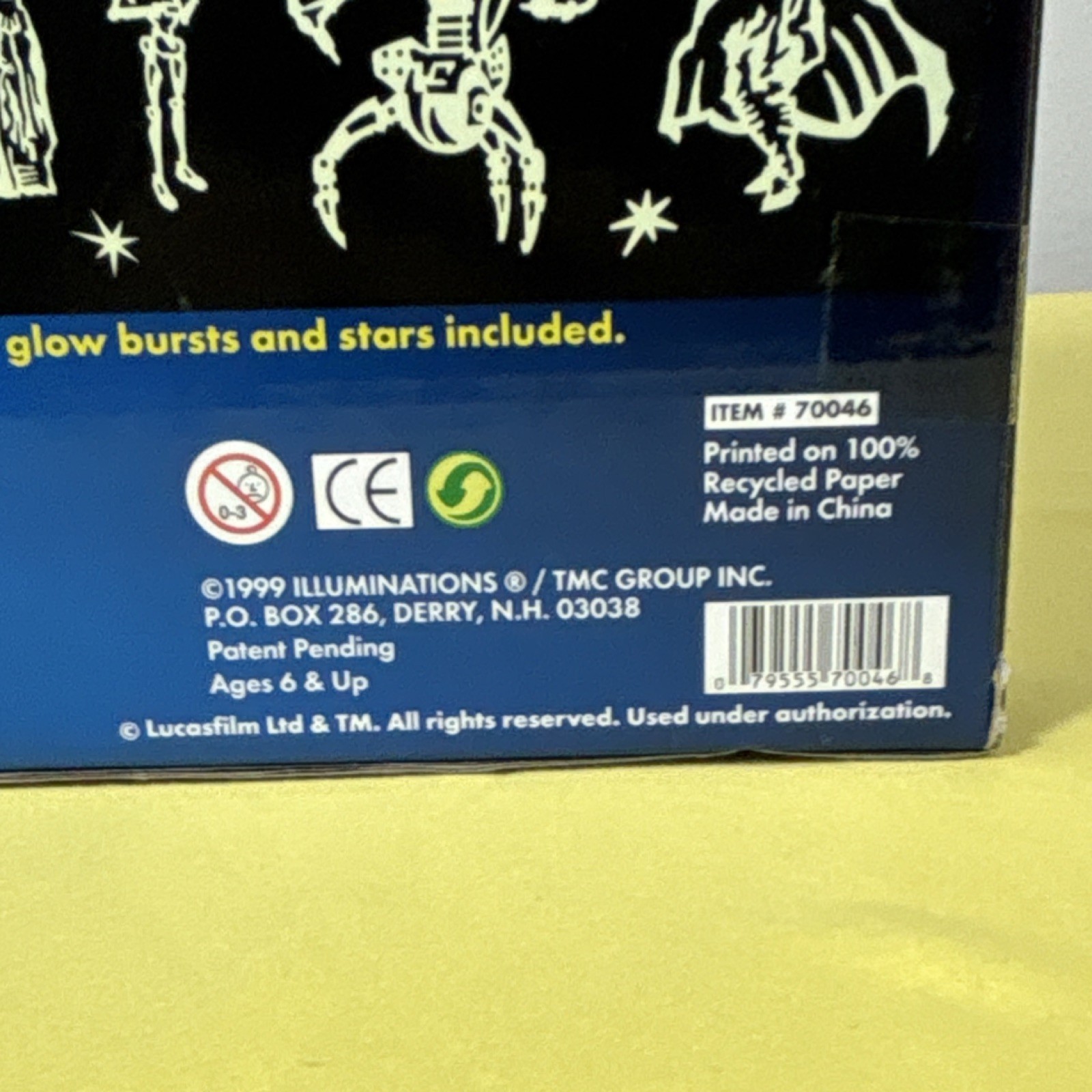 Star Wars Episode 1 ILLUMINATIONS glow in the dark Heroes Villains & Droids
