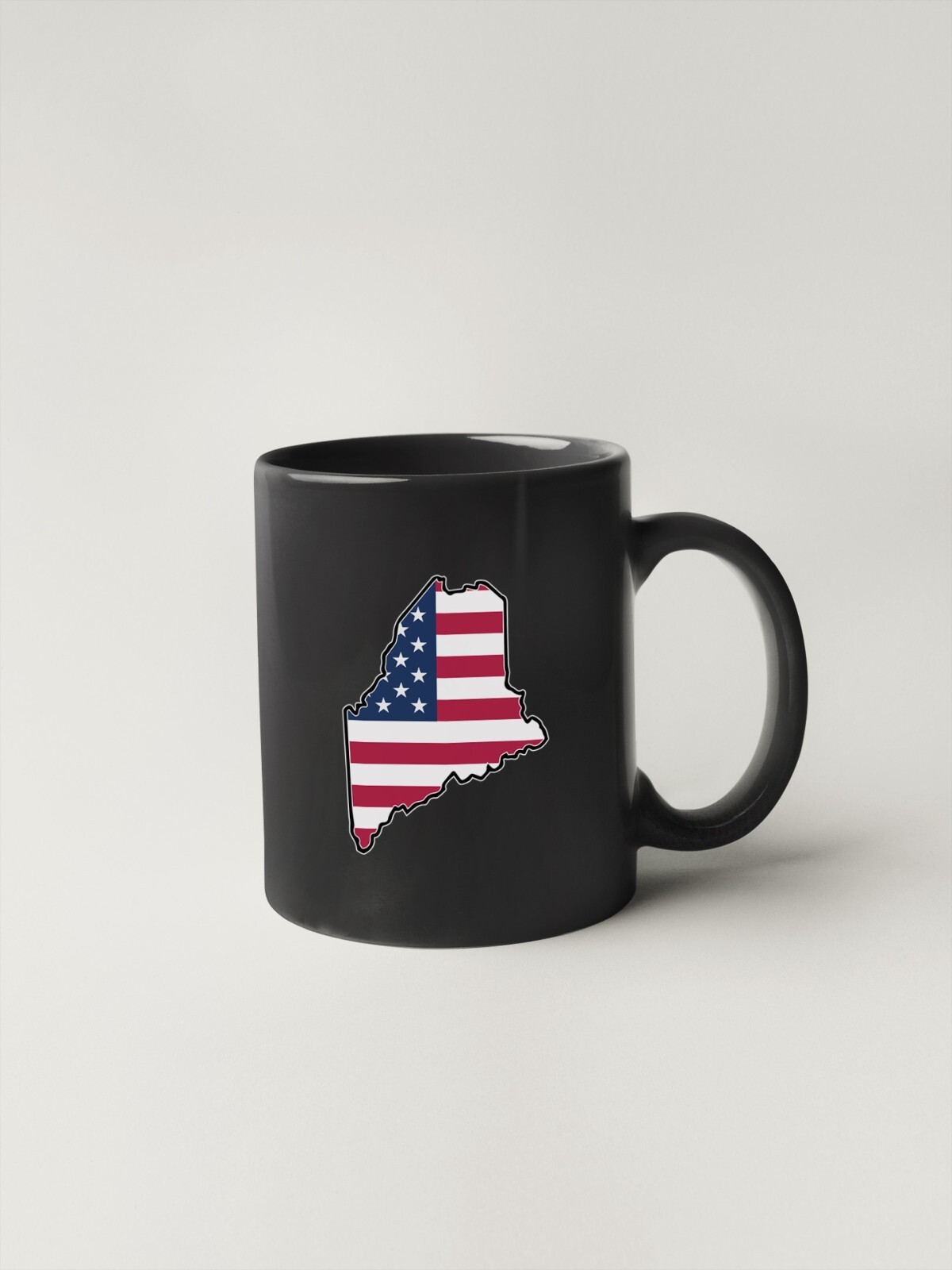 State of Maine Flag Map Sticker Decal USA Maine State