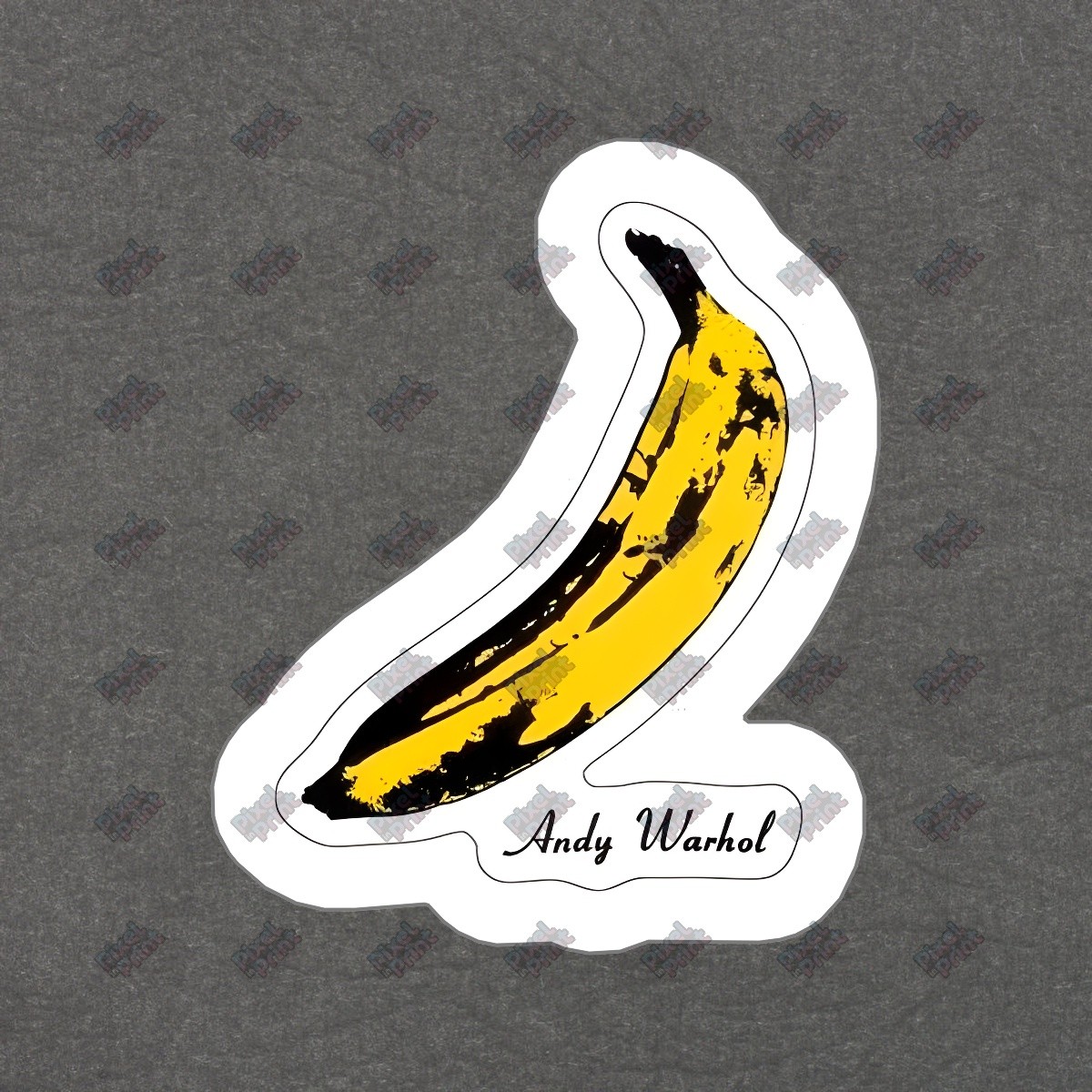 Andy Warhol Inspired Banana Vinyl Sticker Pop Art Decal for Home, #669247