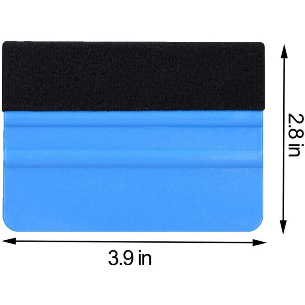 5Pcs Car Stickers Film Install Squeegee Vinyl Carbon Fiber Scraper with Felt Squ