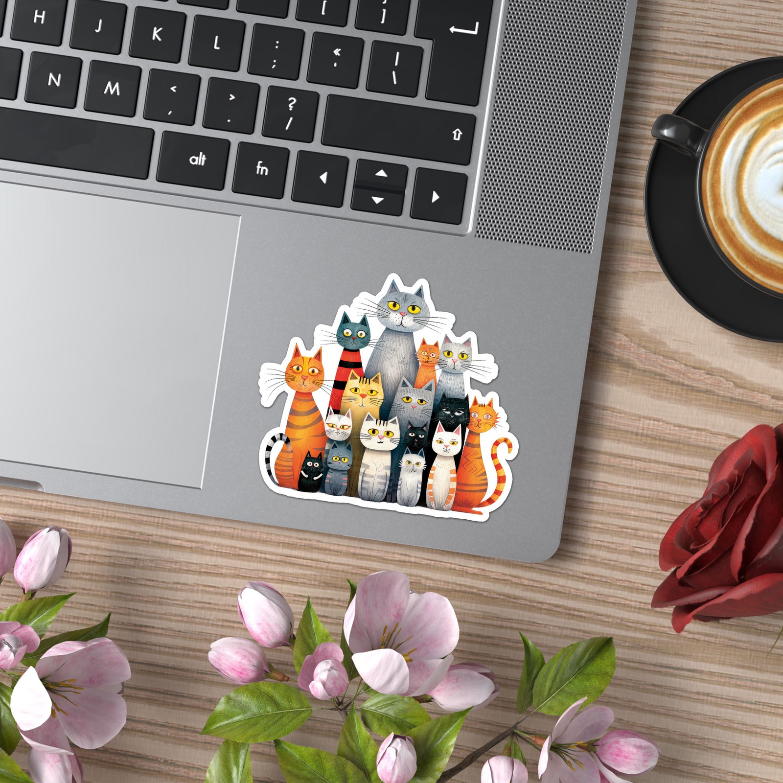 Funny Cats – Vinyl Decal Sticker – Car Window Laptop – ebn11088