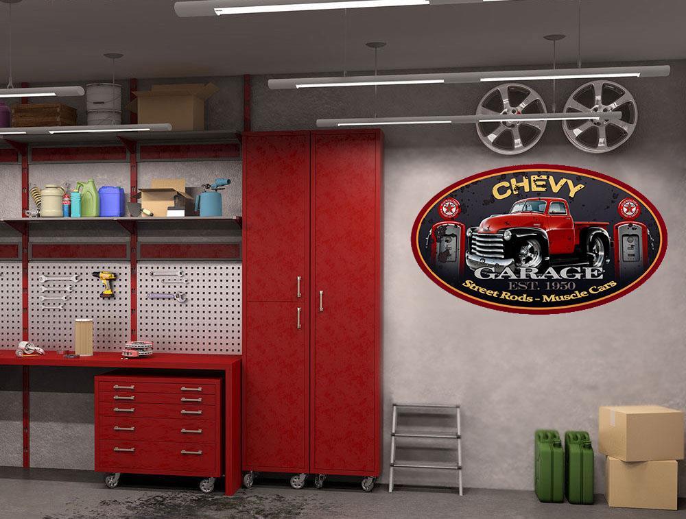 1950-53 Chevy Pickup Truck Hot Rod Garage Sign Wall Art Graphic Sticker