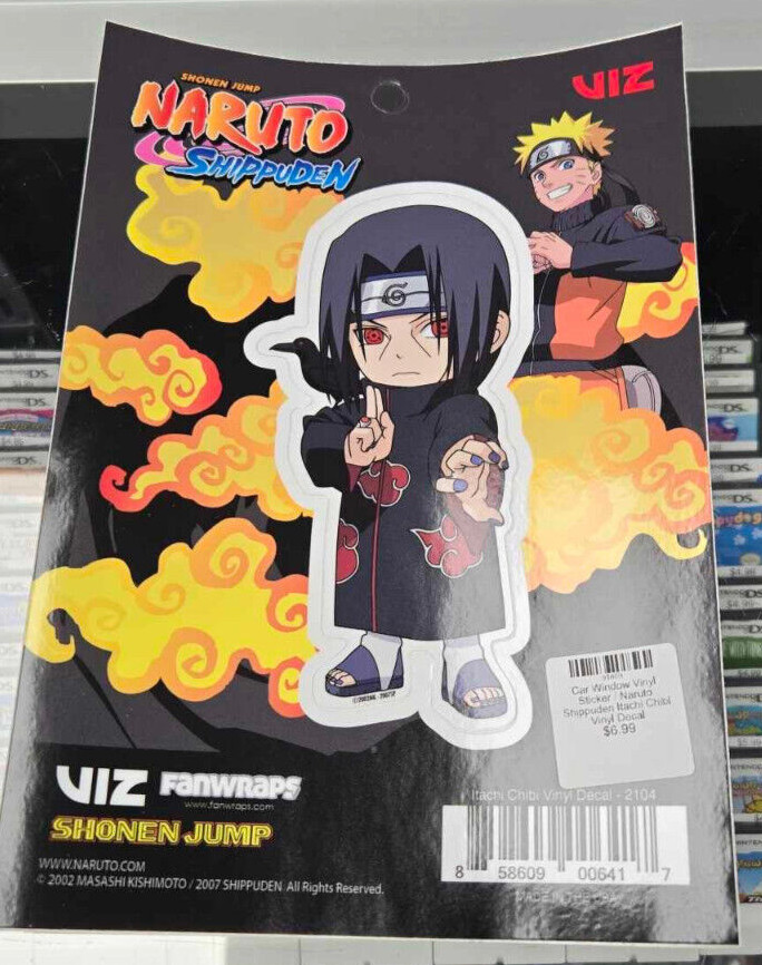 Naruto Shippuden Itachi Chibi Vinyl Car Decal Viz Fanwraps Sticker