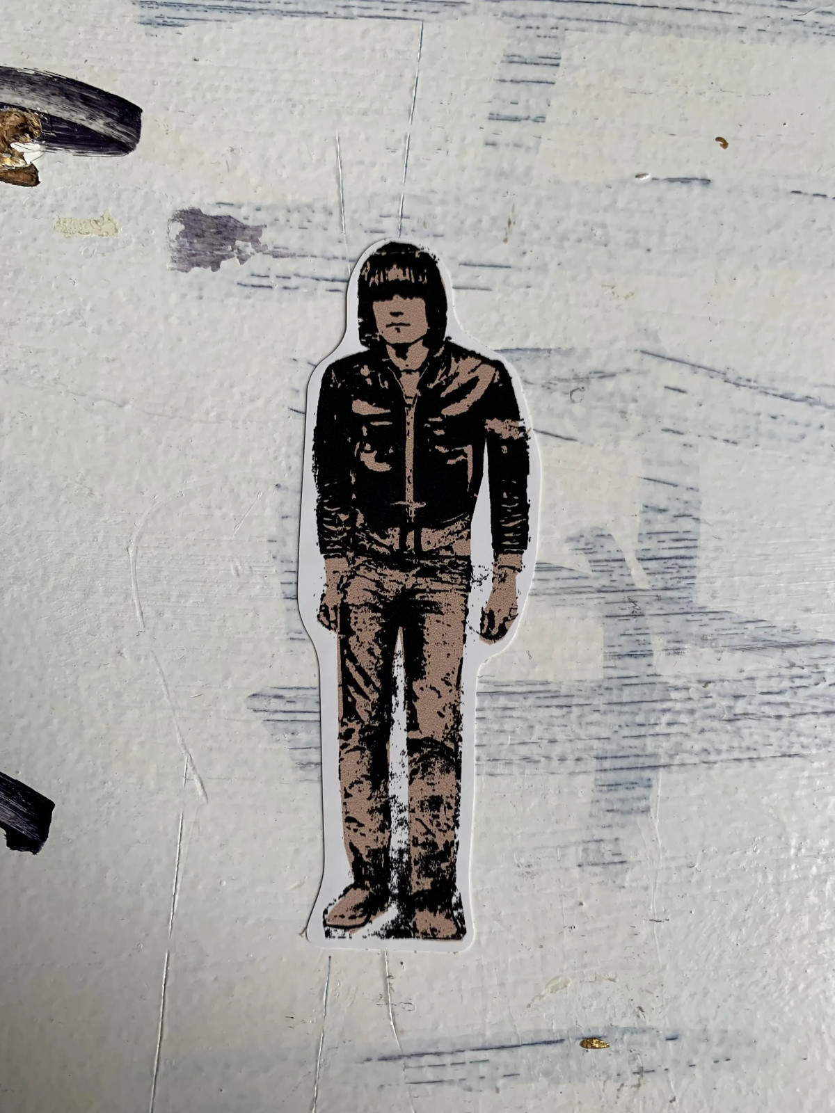 Dee Dee Ramone Vinyl Sticker – Original Punk Art (3.25in x 1.25in)