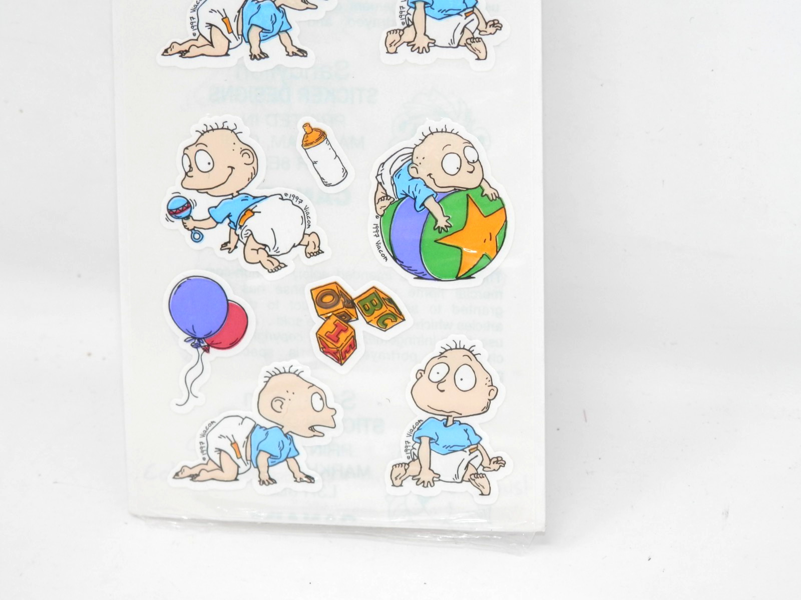 Sandy Lion RUGRATS Nickelodeon Stickers Decal Vintage 1997 Tommy Pickles SEALED