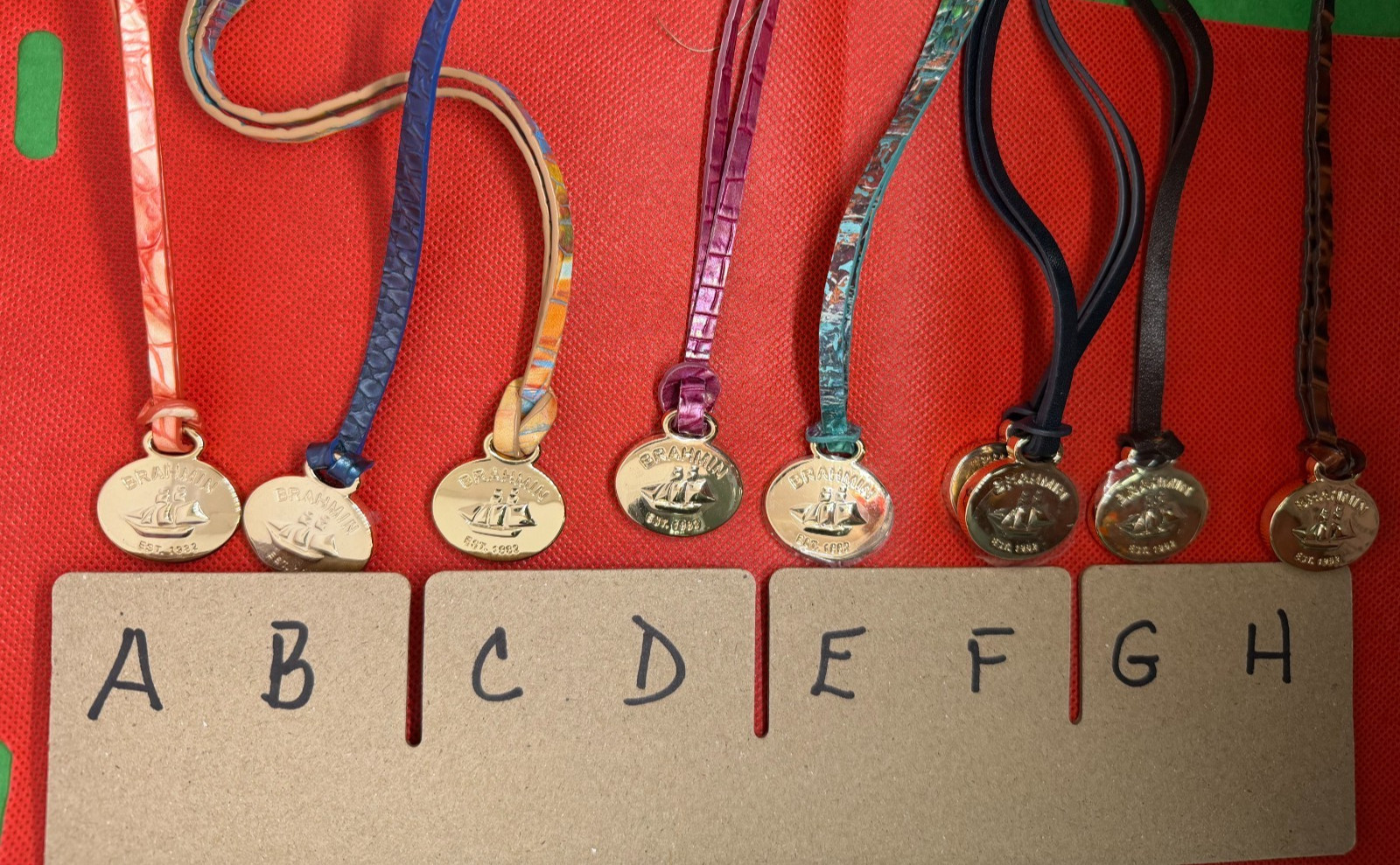 BRAHMIN bag REPLACEMENT HANG TAG CHARM art pick one