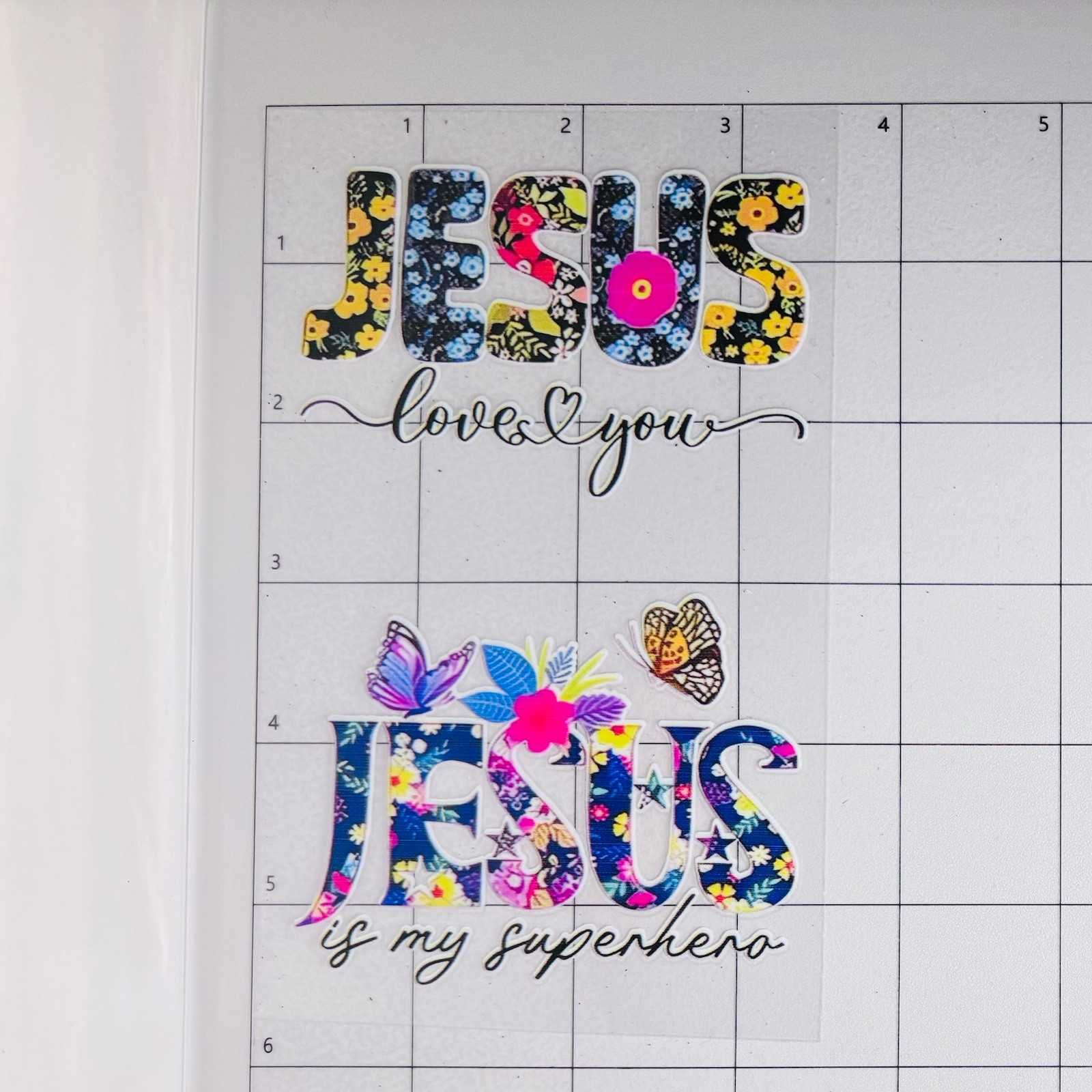 Faith Jesus Quotes UV DTF Transfer Sticker Wrap DIY Cup ⭐️3.5 x 6 Inch(H) MT0050