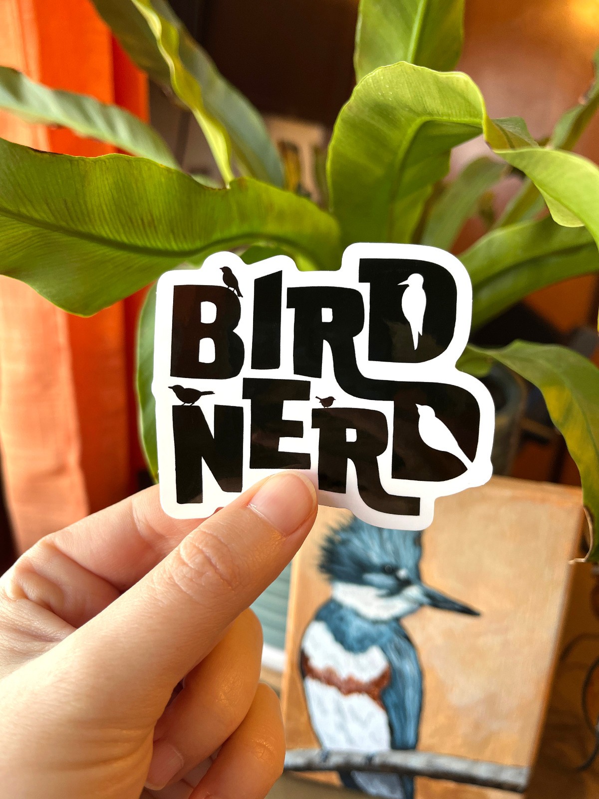 Bird Nerd sticker – Awesome die-cut decal for cars, water bottles, laptops, more