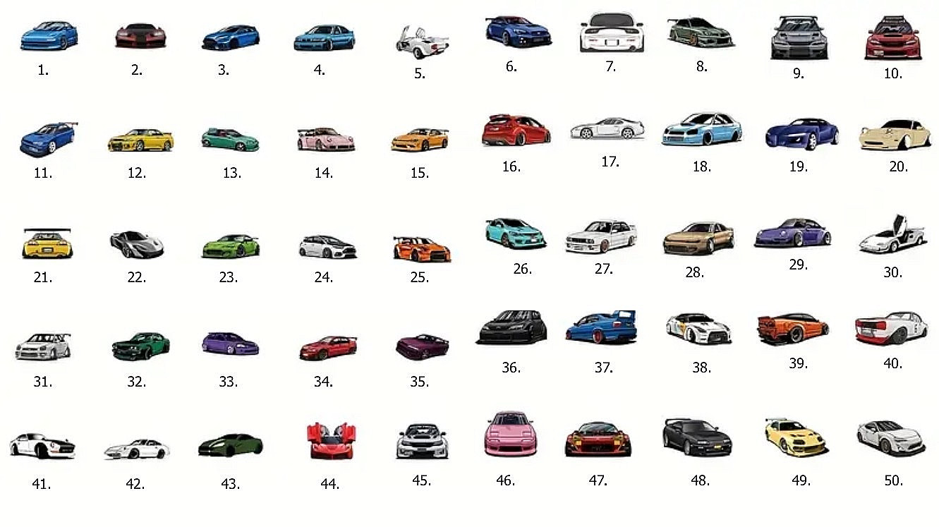 SPORTS CAR Vinyl Stickers Racing Decals – Select A Sticker – BUY2GET4FREE!