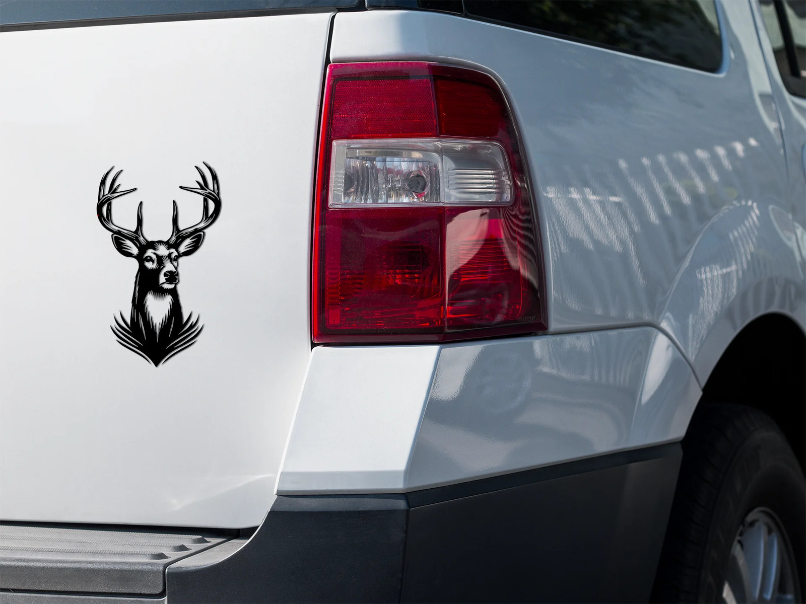 deer decal for car, vinyl decal truck hunting whitetail bumper window door