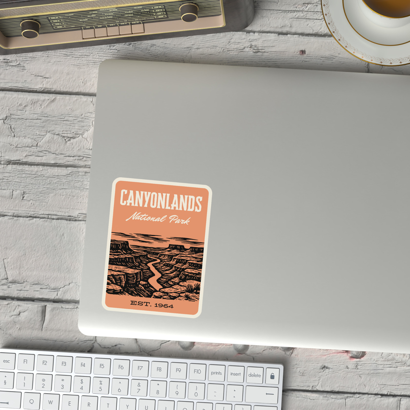 Canyonlands National Park Sticker Utah – Retro 1960s Style Decal