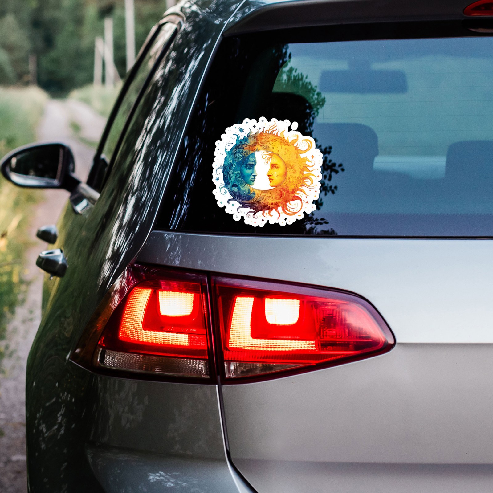 Sun Moon Day Night – Vinyl Decal Sticker – Car Window Laptop – ebn11968