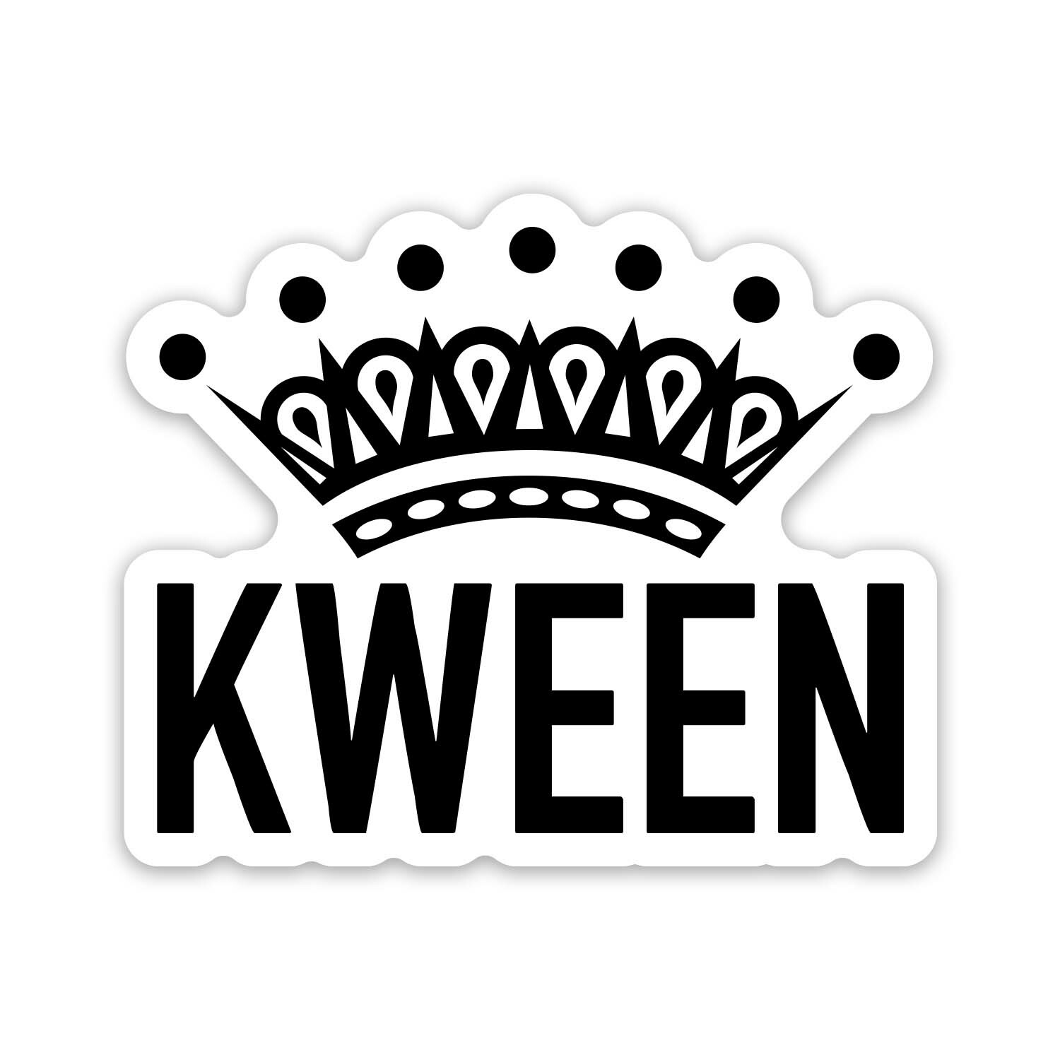 Queen Kween 3.5" Wide Sticker – Includes Two Stickers