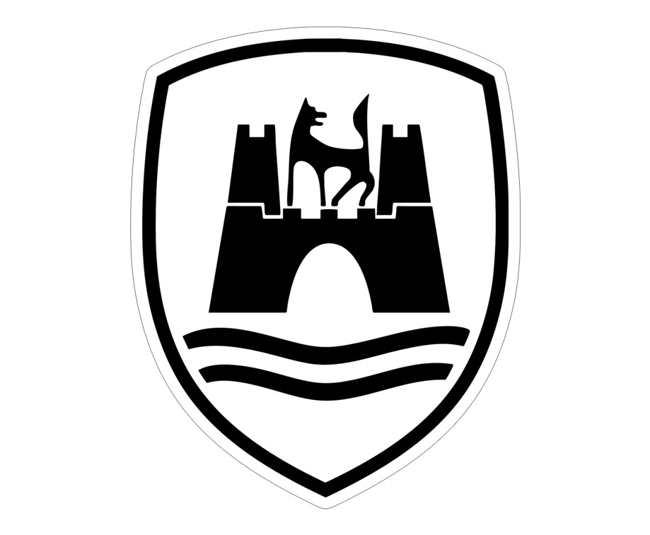Wolfsburg Castle Coat of Arms Sticker German City Crest Fender Decal 1.5" – 10"