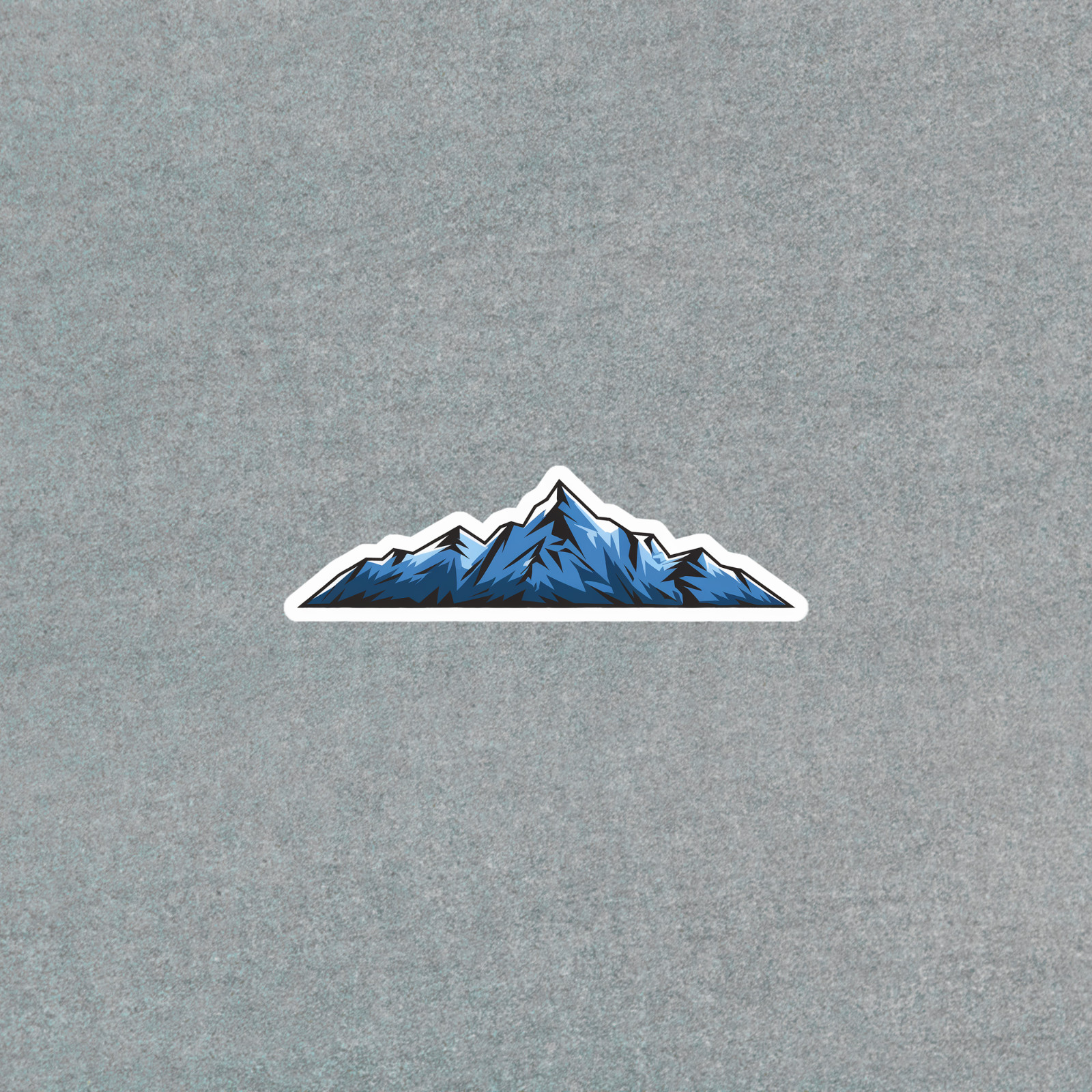 Mountain Range Silhouette Sticker – Outdoor Adventure Decal #5095