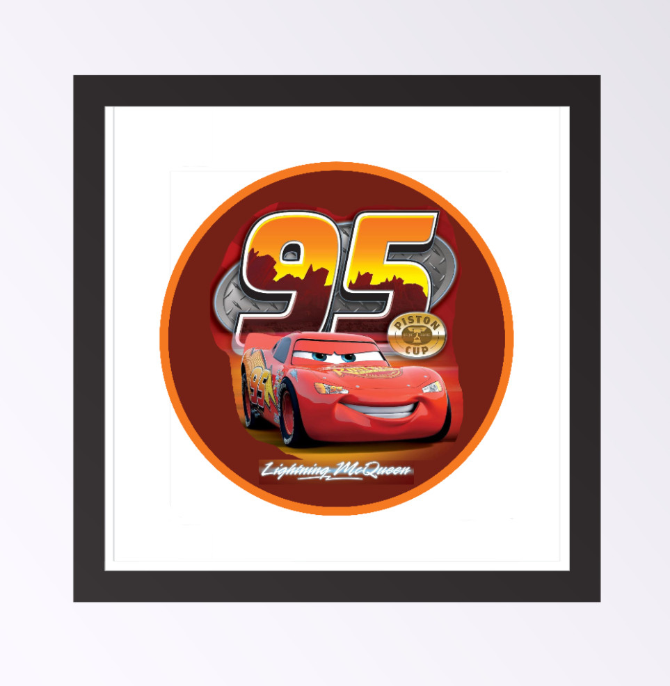 Movie – Cars "Lightning McQueen" – 4" Handmade Vinyl Decal Vehicle Cooler Laptop