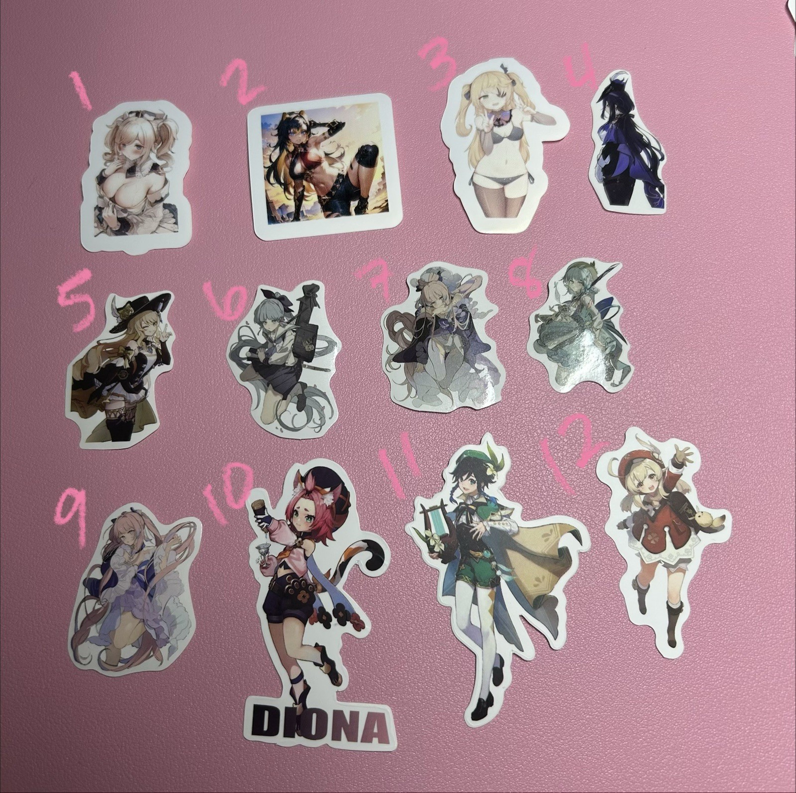 Genshin Impact And More Anime Stickers – 8