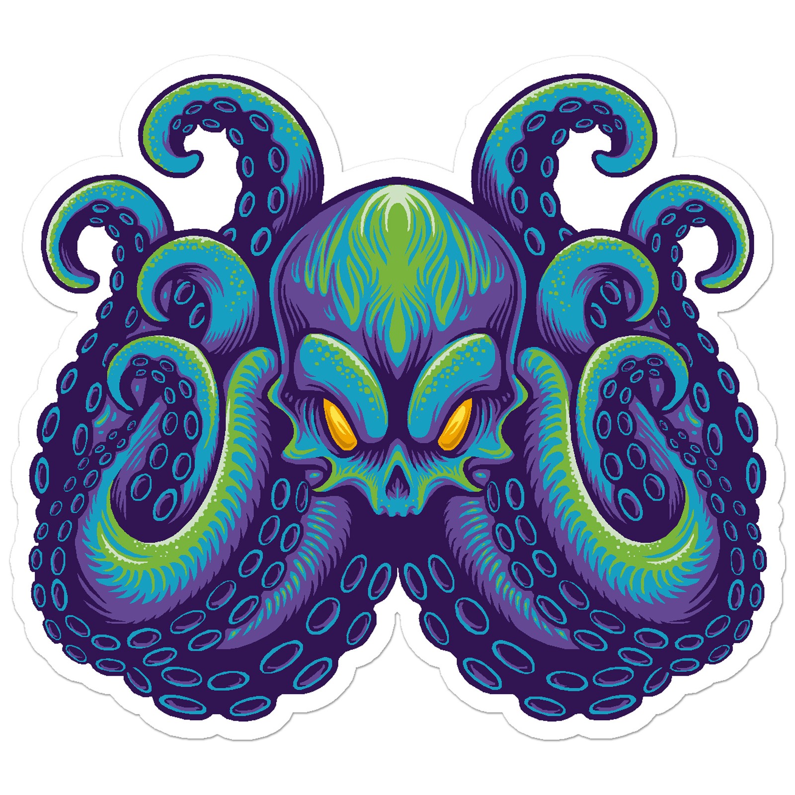 Cthulhu Octopus – Vinyl Decal Sticker – Car Window Laptop – ebn7798