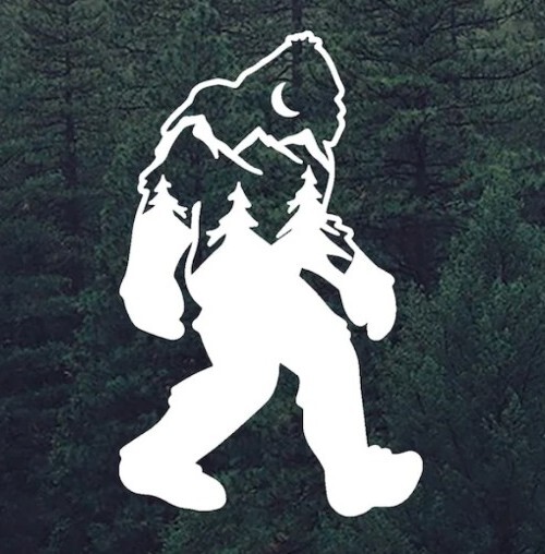 BIGFOOT MOONLIGHT Vinyl Decal for SUV Car Truck Bumper Wall Window laptop