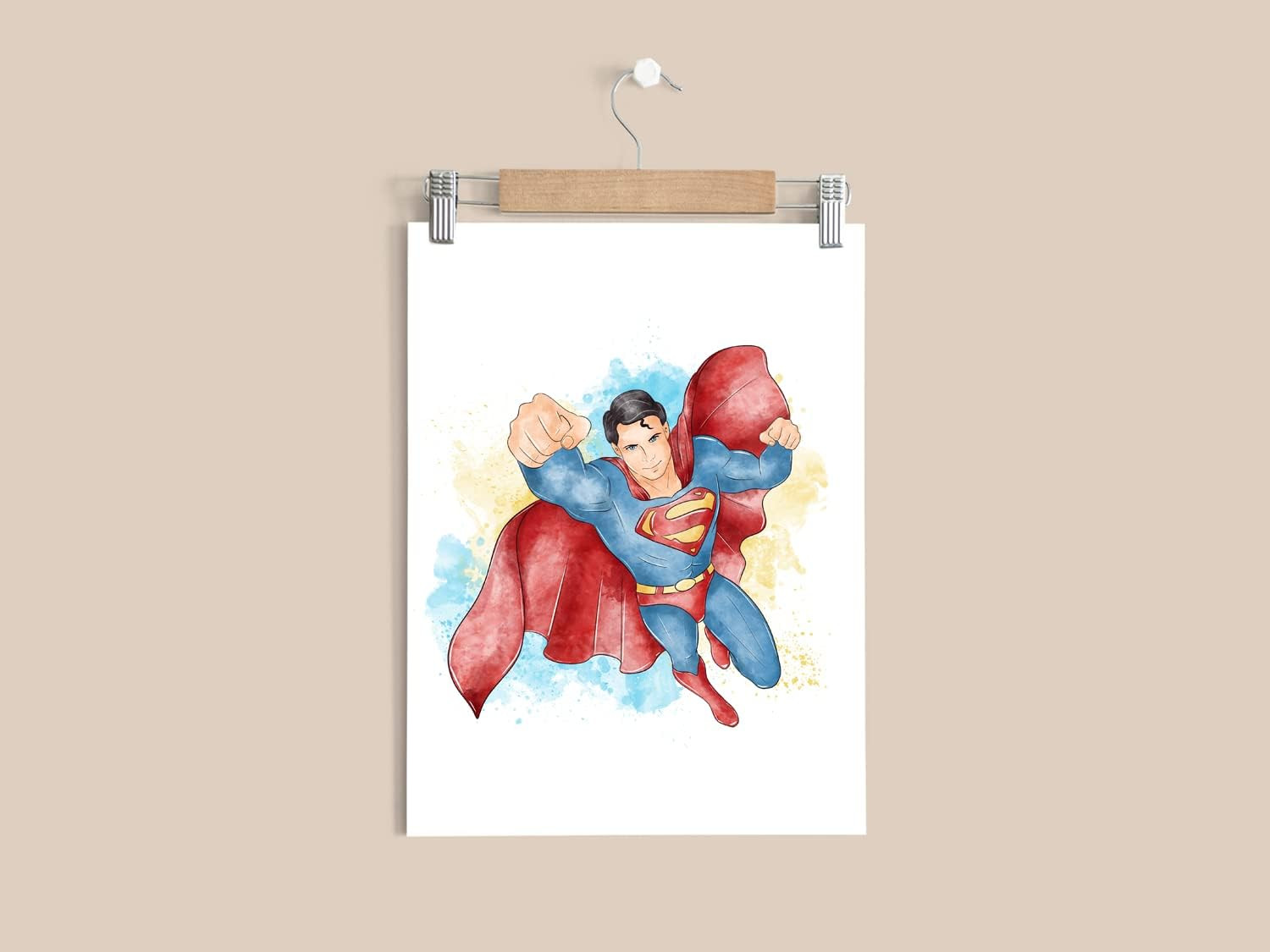 ® Superhero Wall Decor, Superhero Wall Art for Boys Bedroom, Avengers Prints, Se