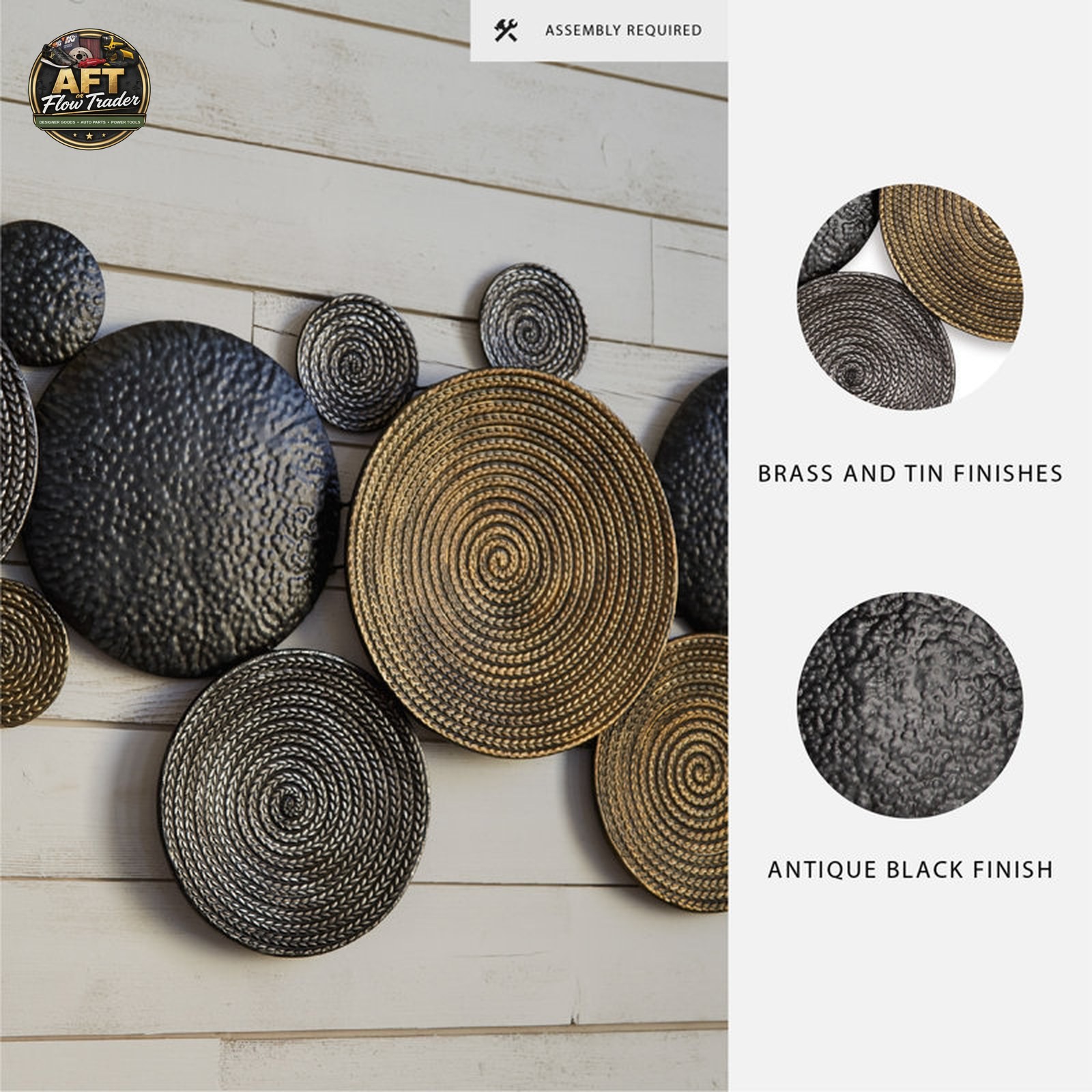 Boho Abstract Wall Decor on Metal – Dakota Fields