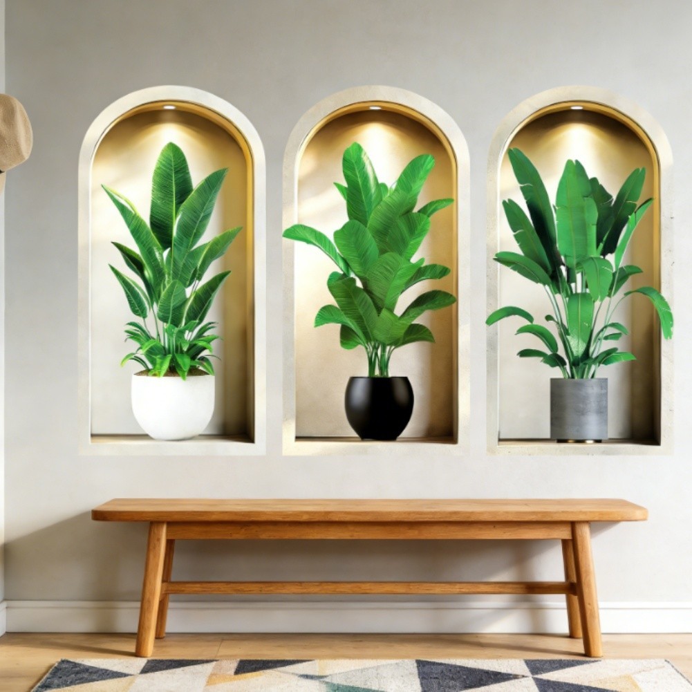 3D Wall Stickers Removable Decals Thickened PVC Removable Without Damage