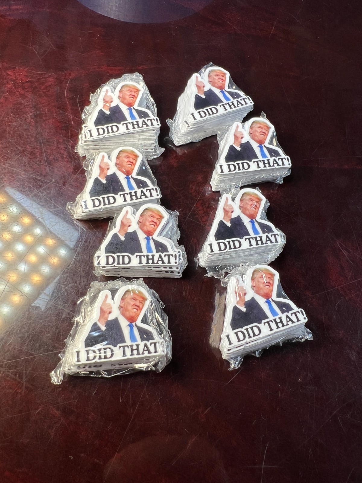 50 Trump Stickers I DID THAT Gas Pump Waterproof Vinyl Laminated NEW 1×1"